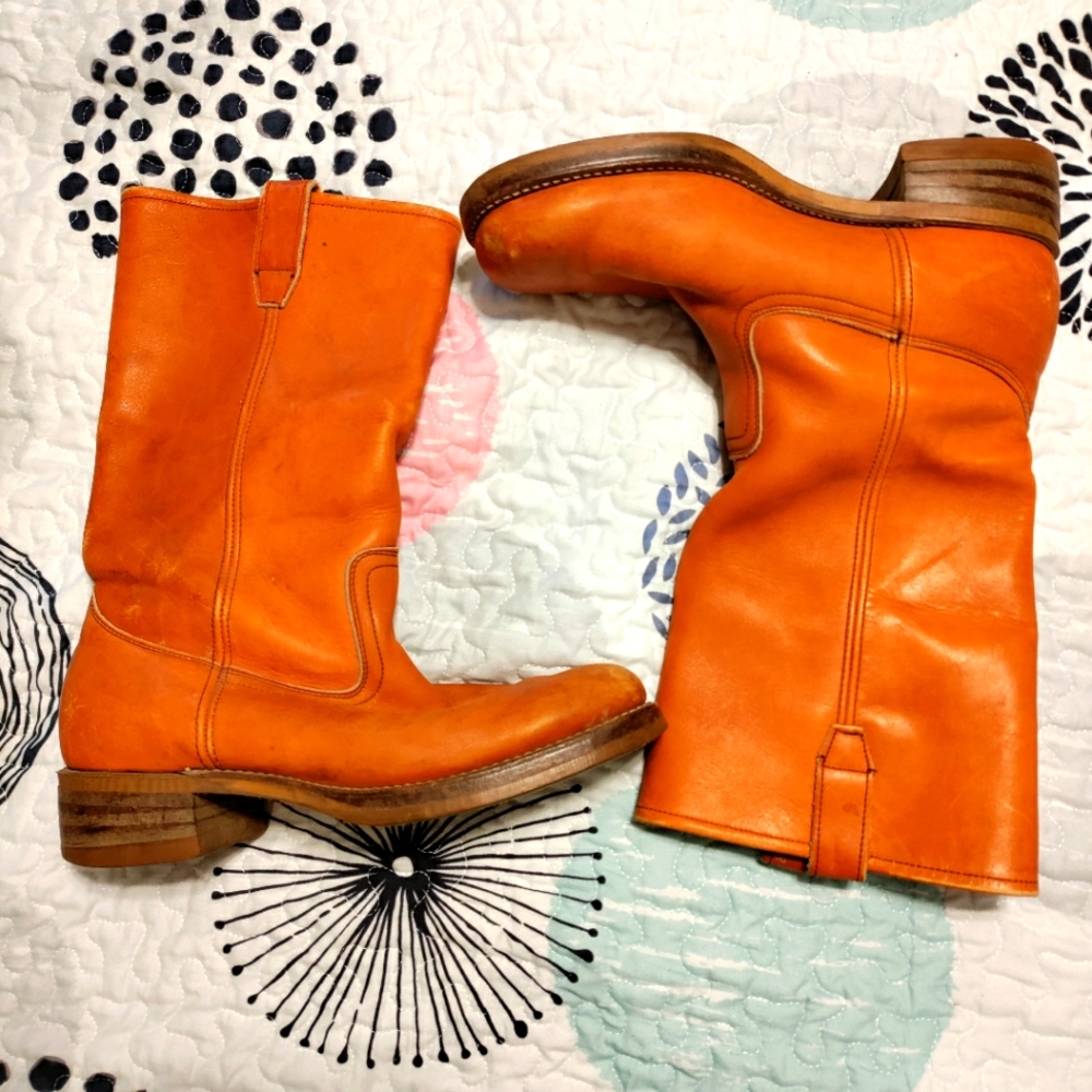Vintage leather boots